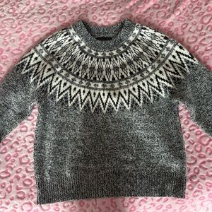 Rachel Zoe Fair Isle Patterned Sweater